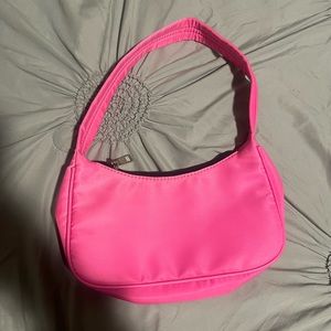 hot pink handbag